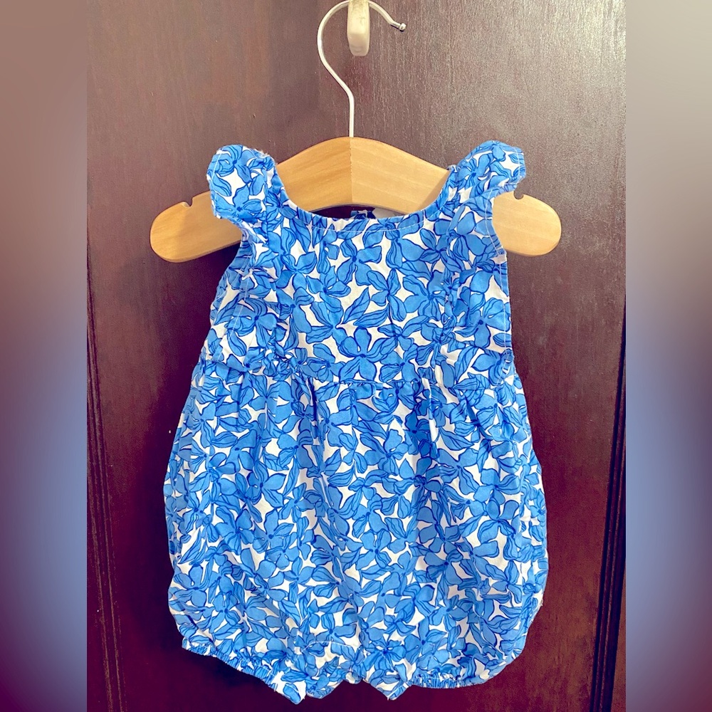 Baby Print Ruffle Romper